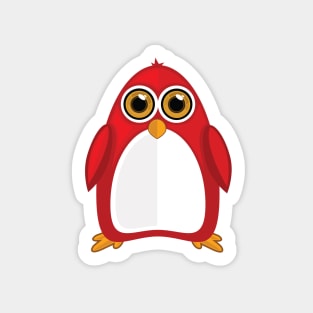 Red Penguin Sticker